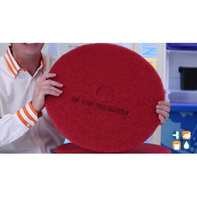 3M Scotch-Brite 5100 красный полировальный пад эконом 330 мм / 13