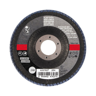 Atlas flap disk 115x22.23 P60 лепестковый диск Атлас