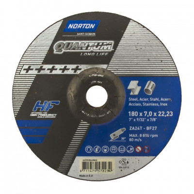 Norton Quantum LongLife 180x7.0x22,23 зачистной диск