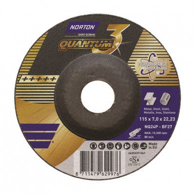 Norton Quantum 3 Combo 150x4.2x22.23 зачистной диск с керамикой
