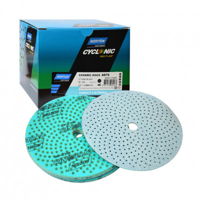 Norton Cyclonic Multi-Air Disks бирюзовый диск системы пошаговой шлифовки для шлифования зоны перехода