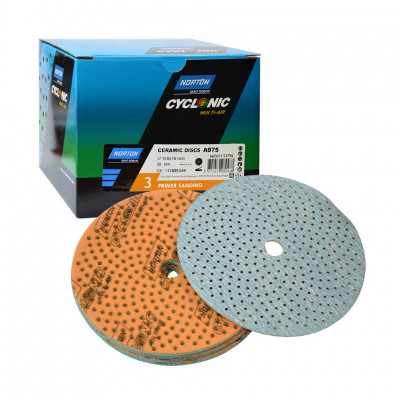 Norton Cyclonic Multi-Air Disks оранжевый диск системы пошаговой шлифовки для шлифования грунта
