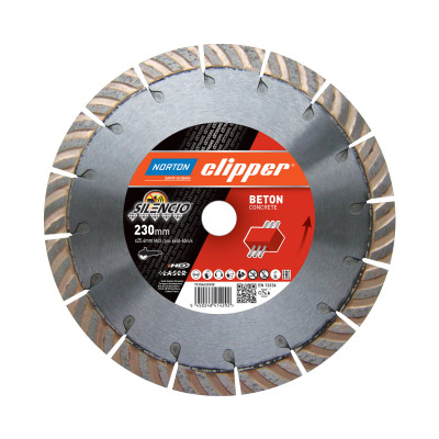 Norton Clipper Extreme Beton Silencio 230x22.23 мм малошумный алмазный диск для бетона