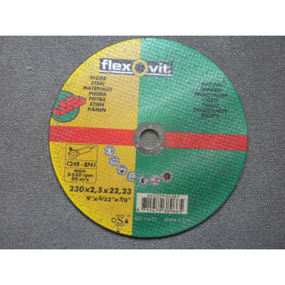 Отрезной круг по камню Flexovit 230x2.5x22.23 FM A24R T41