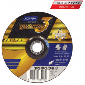 Norton Quantum 3 125x7.0x22.23 INOX созданный кусать зачистной диск с керамикой для нержавеющей стали