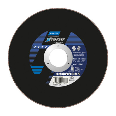 Norton X-TREME LIFE 180x1.6x22.23 A46V BF41 отрезной диск