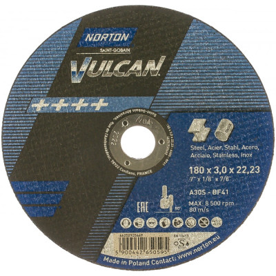 Отрезной круг по стали Norton Vulcan 300x2.6x32
