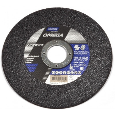 Отрезной круг по металлу Norton Omega 125x1 мм