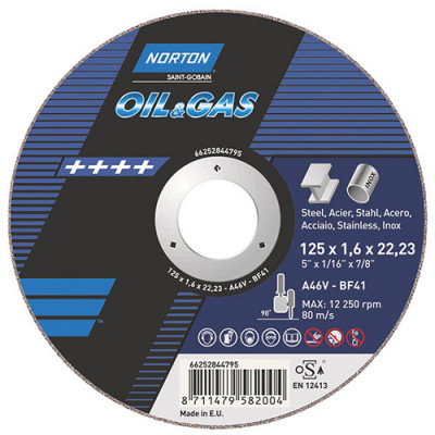 Norton Oil & Gas 230x1.6x22,23 отрезной диск